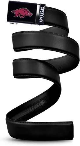 Vista 40 de Mission Belt Con licencia oficial de la NC Alabama Crimson Tide Crimson Tide (Cuero Negro)