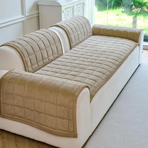 Vista 29 de Fundas para brazos de sofá, funda suave para respaldo reclinable, lavable, fundas gruesas y mullidas para reposabrazos de sofá, fundas protectoras