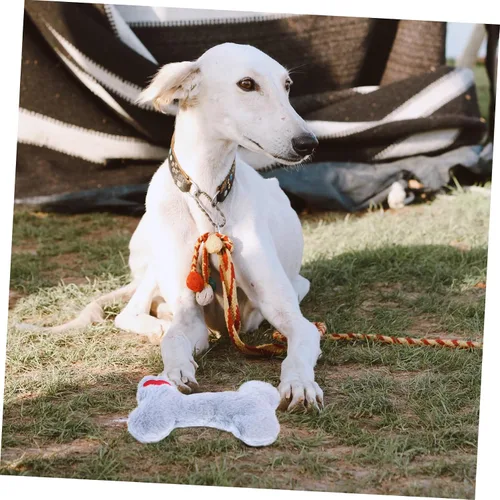 Vista 3 de Juguete masticable de peluche chirriante para cachorros de dentición, forma divertida interactiva y atractiva para reducir el comportamiento