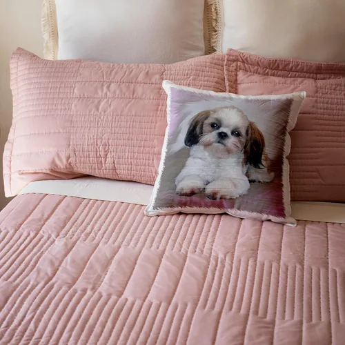 Vista 5 de 3dRose pc_4807_1 Funda de almohada Shih Tzu Puppy, 16 x 16