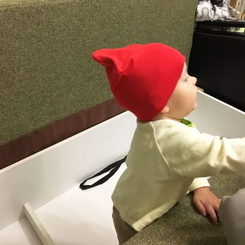 Vista 5 de DRESHOW BQUBO - Gorro unisex para bebé, gorro para niños pequeños, gorro de punto suave y lindo gorro para guardería