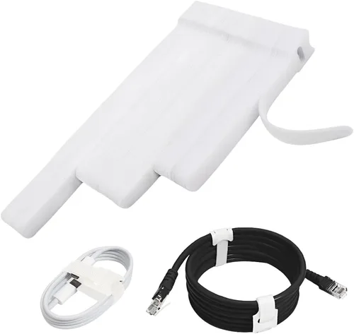 Vista 11 de 70 bridas de cables reutilizables color rosa, para organizar cables, reutilizables, para electrónica, de gancho y bucle para computadora, de 4, 6, 8
