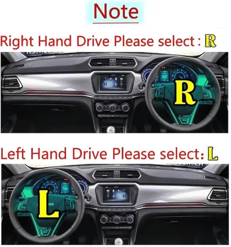 Vista 4 de PUCHEN - Car Dashboard Cover Dash Mat Sun Shade Protect Carpet Anti Glare Dashboard Cover Dash Mat - for Kia Forte Cerato 2014 2015 2016 2017