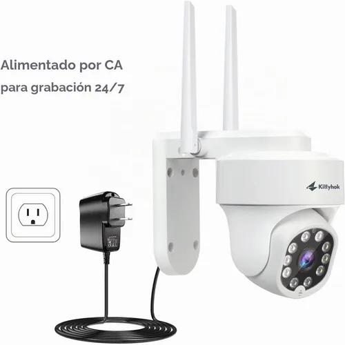 Vista 6 de Kittyhok Cámara de seguridad PTZ inalámbrica para exteriores, visión