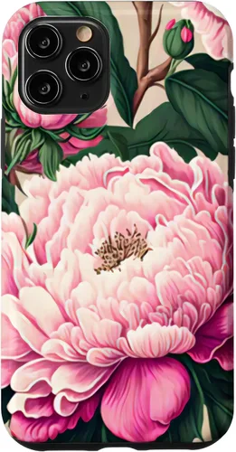 Vista 29 de Funda con diseño artístico de peonía rosa para iPhone 16