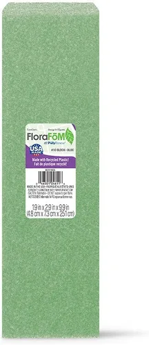 Vista 9 de FloraCraft Bloque FloraFōM de 1.9 pulgadas x 1.9 pulgadas x 4.9 pulgadas, color verde