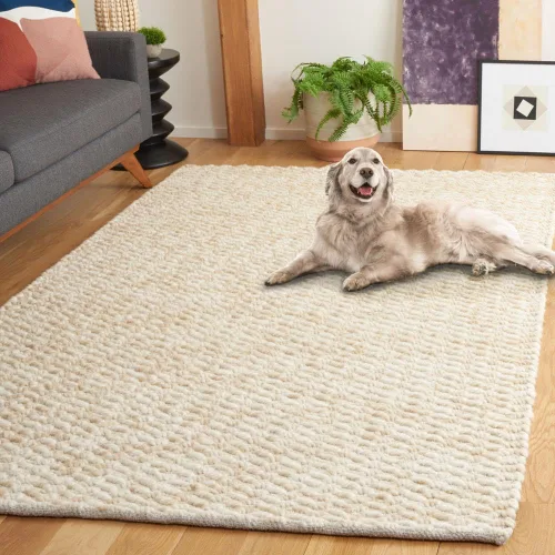 Vista 13 de SAFAVIEH Natura Collection - Alfombra de pasillo de 8 pies, color beige y marfil, diseño moderno, ideal para zonas de alto tráfico en pasillo, baño