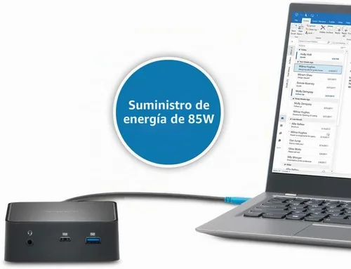 Vista 4 de Kensington Estación de acoplamiento Thunderbolt 3 SD2400T - 85W PD - Dual 4K para Windows y Mac - Compatible con TAA (K38390NA)