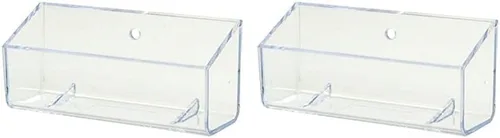 Vista 3 de Tarjeta de visita transparente de montaje en pared premium, tarjetero de regalo (paquete de 1)