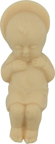 Vista 2 de Figura de Jesús bebé de 1.5 pulgadas Escóndela en un pastel del rey en Mardi Gras Uso en una escena de pesebre o pesebre Gran regalo