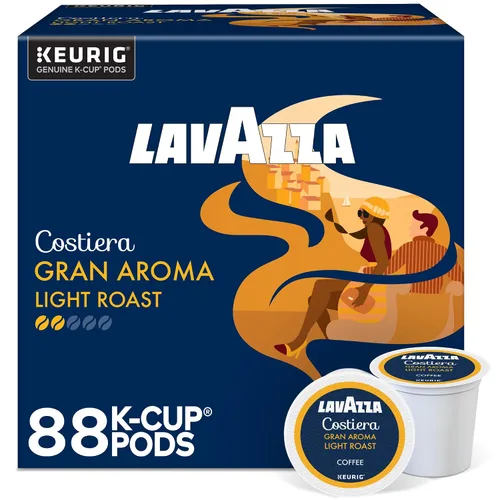 Vista 16 de Lavazza Costiera Gran Aroma, Cápsulas Keurig K-Cup de una sola porción, café tostado ligero, caja de 60 unidades (6 paquetes de 10)