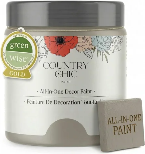 Vista 118 de Country Chic - Pintura a la tiza todo en uno para muebles y armarios, ecológica, acabado mate, con primer y sellador, para madera y metal, Alchemist