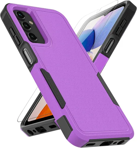 Vista 12 de Funda para Samsung Galaxy A15 5G: Funda protectora de doble capa resistente de servicio pesado para teléfono celular a prueba de golpes rugosa