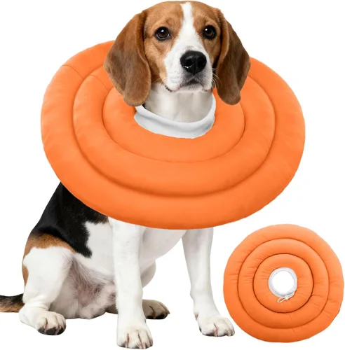 Vista 31 de IDOMIK - Collar de recuperación para perros, cono suave impermeable para perros después de la cirugía Comfy Protective Elizabethan Collar