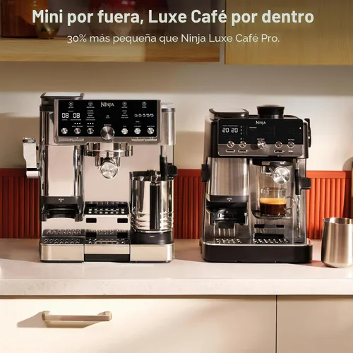 Vista 3 de Ninja Luxe Café Mini, máquina de café expreso y café por goteo, inoxidable