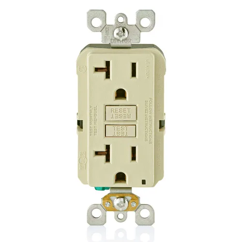 Vista 31 de Leviton SmartlockPro - Combinación GFCI de autocomprobación 15A con USB tipo A y tipo C en pared, cargador USB para teléfonos inteligentes y Blanco