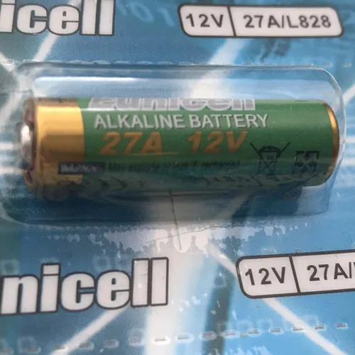 Vista 3 de 5 pilas alcalinas Eunicell 27A / L828 / A27 de 12 V de larga vida útil, 0% mercurio (fecha de caducidad marcada)
