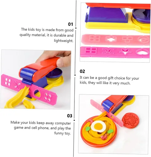 Vista 8 de 1 Unidades de máquina de pegamento de fideos Filimento Paternidad Presente para Niños Juguete Luz Niños Playset Plastilina Molde Juguete Artesanía