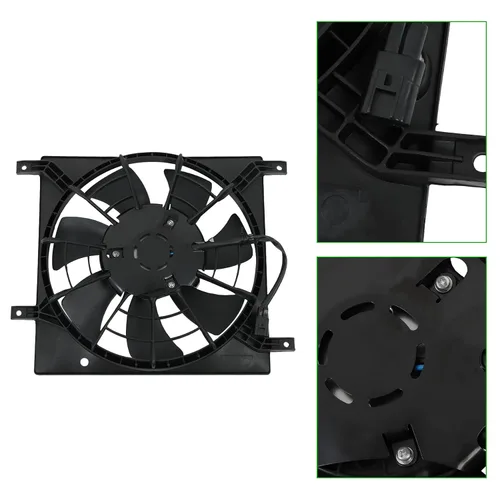 Vista 6 de Reemplazo del ventilador de enfriamiento del condensador del A/C del radiador para 2007-2013 SX4 SZ3113109 9536079J02 9536079J20 621371