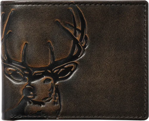 Vista 9 de House of Jack Co. Billetera plegable para hombre Billetera de hombre para deportistas al aire libre Cuero de grano completo bruñido a mano