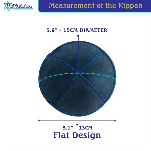 Vista 7 de Paquete de 4 piezas Hq Kipá de ante de 4 colores para hombres y niños, sombrero Yamaka de Israel Kippot Bulk, Negro, azul, gris y blanquecino