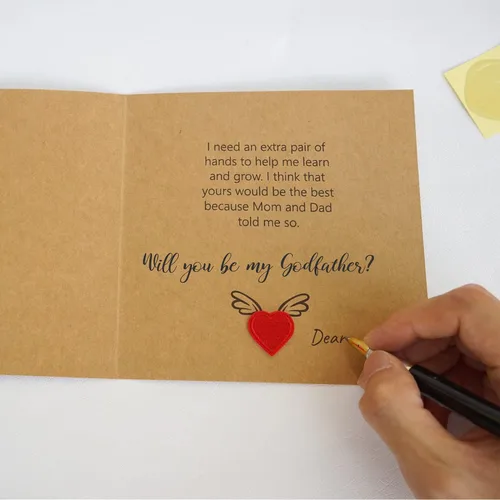 Vista 5 de ¿Quieres ser mi padrino? Tarjeta de propuesta, Regalo de propuesta de padrino, Regalos de padrino del ahijado, Tarjeta de solicitud de padrino