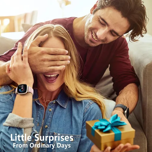 Vista 8 de Paquete de 12 bandas elásticas de nylon compatibles con Fitbit Versa 3/Fitbit Versa 4/Fitbit Sense/Sense 2 para mujeres y hombres, correa deportiva