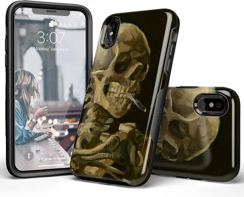 Vista 65 de Casely Funda para iPhone Xs Max Funda con estampado de festival (solo buenas vibraciones)