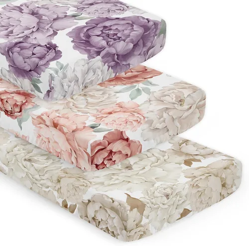 Vista 15 de Sweet Jojo Designs Sábanas ajustables para cuna de bebé (rosa sólido) para niñas, guardería infantil, habitación de niños pequeños - Tamaño estándar