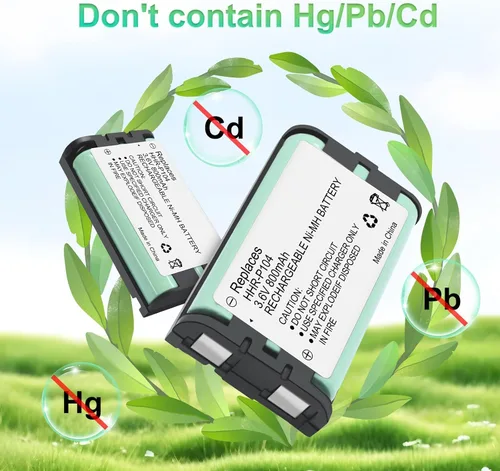 Vista 3 de HHR-P104 NI-MH Batería Recargable para Panasonic 3.6V 800mAh AAA Batería para Teléfonos Inalámbricos