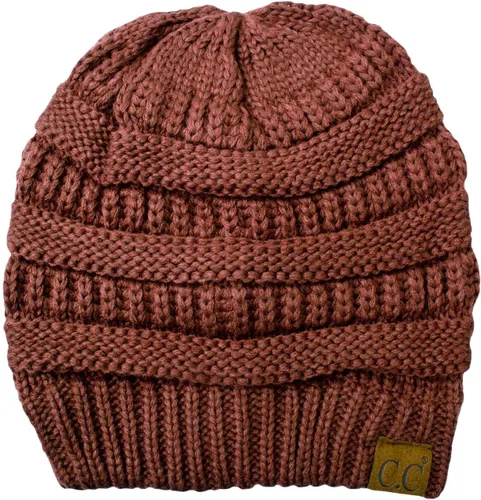 Vista 164 de C.C Trendy Warm Chunky Soft Stretch Cable Knit Beanie
