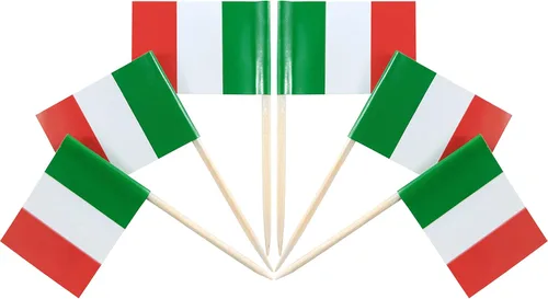 Vista 56 de QQSD Bandera de Albania palillo de dientes Albania Pequeña Bandera para cupcakes, 100