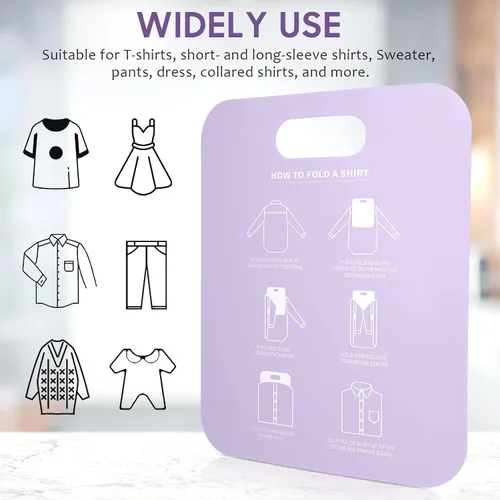 Vista 2 de Tabla plegable para camisas, carpetas de lavandería, tablas plegables para adultos y niños