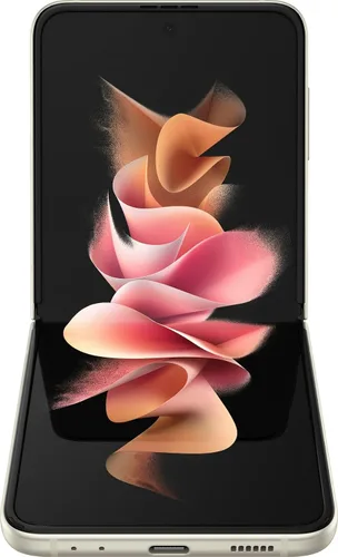 Vista 3 de SAMSUNG Galaxy Z Flip 3 5G Verizon F711U 128GB - Crema (renovado)