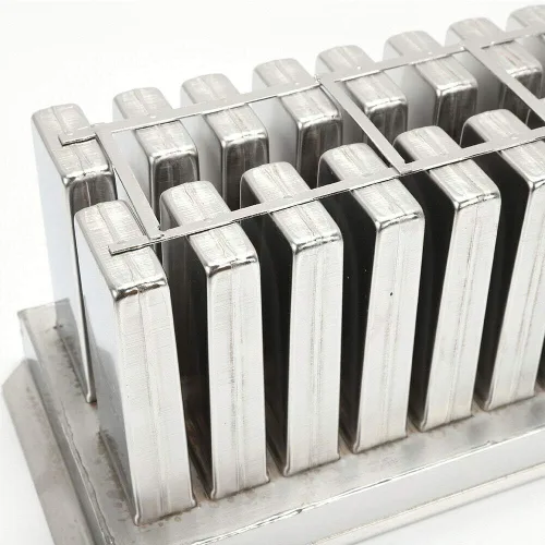 Vista 5 de 20 moldes para paletas, kit de soporte de moldes de paletas de hielo de acero inoxidable comercial GDAE10 con 100 palos de bambú reutilizables