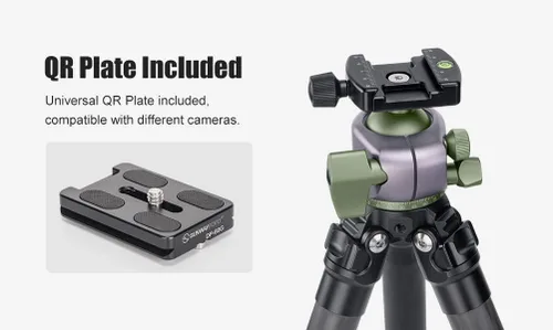 Vista 6 de Sunwayfoto TH-40S - Cabezal de bola de alta resistencia de bloqueo de perfil bajo de 1.575 in para trípode compatible con Arca