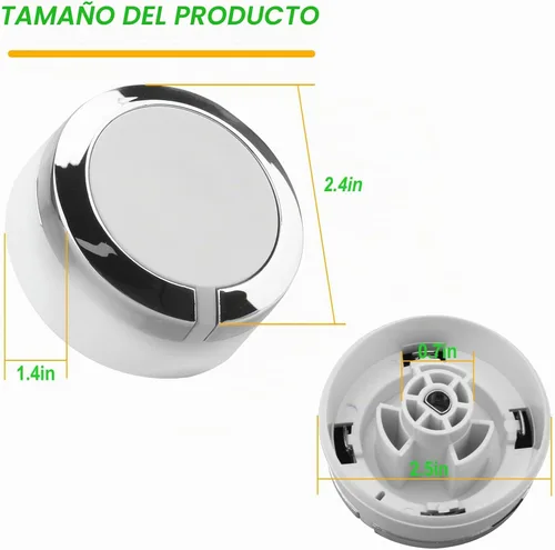 Vista 2 de WE01X24552 Perilla de control del temporizador de secadora para reemplazo de perilla de secadora Ge AP6026722, 4396547, PS11736611 (blanco)