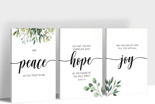 Vista 11 de Arte de pared motivacional de 3 paneles para oficina, citas inspiradoras, arte en lienzo para decoración de pared de oficina en casa, palabras