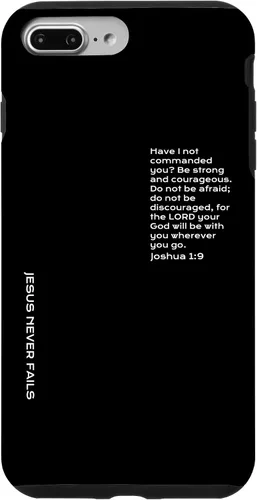 Vista 12 de iPhone 13 Pro Max Be Strong And Courageous, Joshua 1, funda cristiana del día del padre