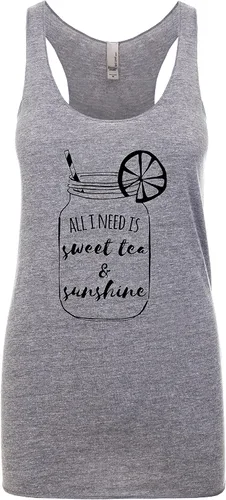 Vista 14 de Women's Graphic Racerback Tank Top, Gift for Her, Shirts with Sayings, Yoga Tee, 8