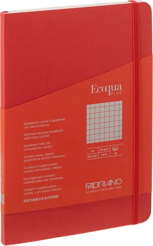 Vista 61 de Fabriano Ecoqua Plus - Cuaderno encuadernado con puntadas, 3.5 x 5.5 pulgadas, punteado, negro