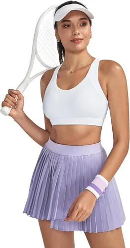 Vista 2 de RUNNING GIRL Brasier deportivo para mujer de alto soporte, espalda cruzada acolchada, brasier deportivo con tirantes delgados, brasier de yoga