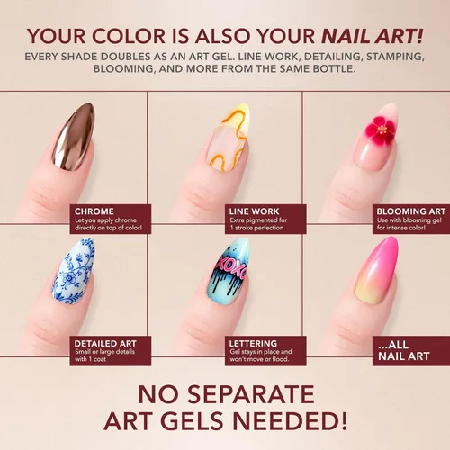 Vista 5 de KIARA SKY Pro - Esmalte de uñas de gel sin hema, Brick By Brick, 0.5 onzas líquidas
