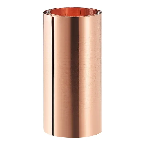 Vista 10 de DTGN Hojas de cobre puro de 39.370 x 1.969 x 0.004 in (LxWxT) - 1 paquete - Buenas para hacer piezas de maquinaria - Placas de cobre de metal