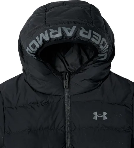 Vista 4 de Under Armour Pronto Chaqueta acolchada para niño, peso medio, cierre de cremallera, repele el agua