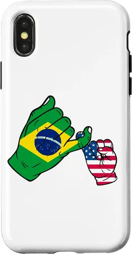 Vista 4 de iPhone 15 Parent and child Brazil USA family Case