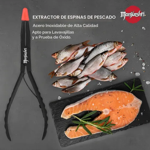 Vista 8 de Manjushri Precision - Alicates de hueso de pescado de 6 pulgadas, pinzas para quitar, desplumar y tirar de los huesos del alfiler de cocina, Pleirs