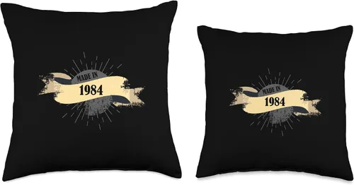 Vista 3 de Made in 1984 Birthday Vintage Retro Throw Pillow