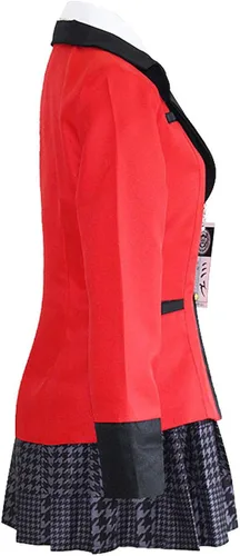 Vista 3 de Disfraz de anime de Yumeko Jabami conjunto completo de uniforme escolar para fiestas de cosplay
