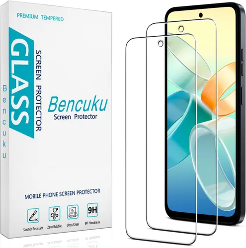 Vista 12 de Paquete de 2 protectores de pantalla de vidrio templado diseñados para Motorola Moto G Power 5G (2023), antiarañazos, sin burbujas
